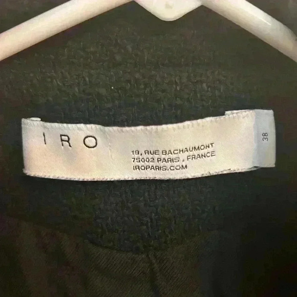 IRO Avery Black Jacket Size 38 - Picture 2 of 5